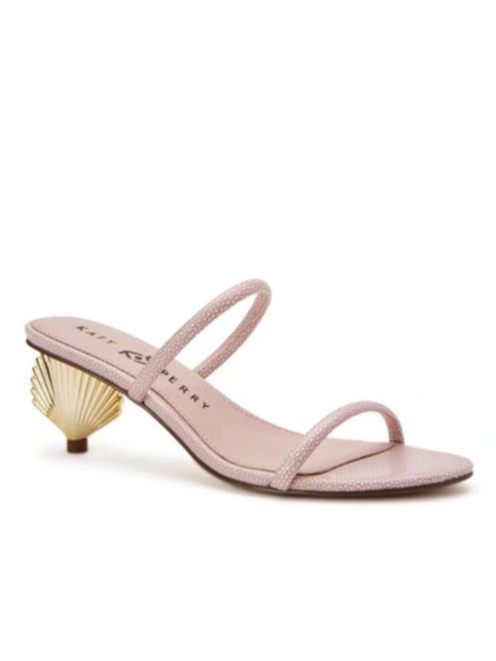 NEW Katy Perry The Scalloped Shell Slide Sandals PINK